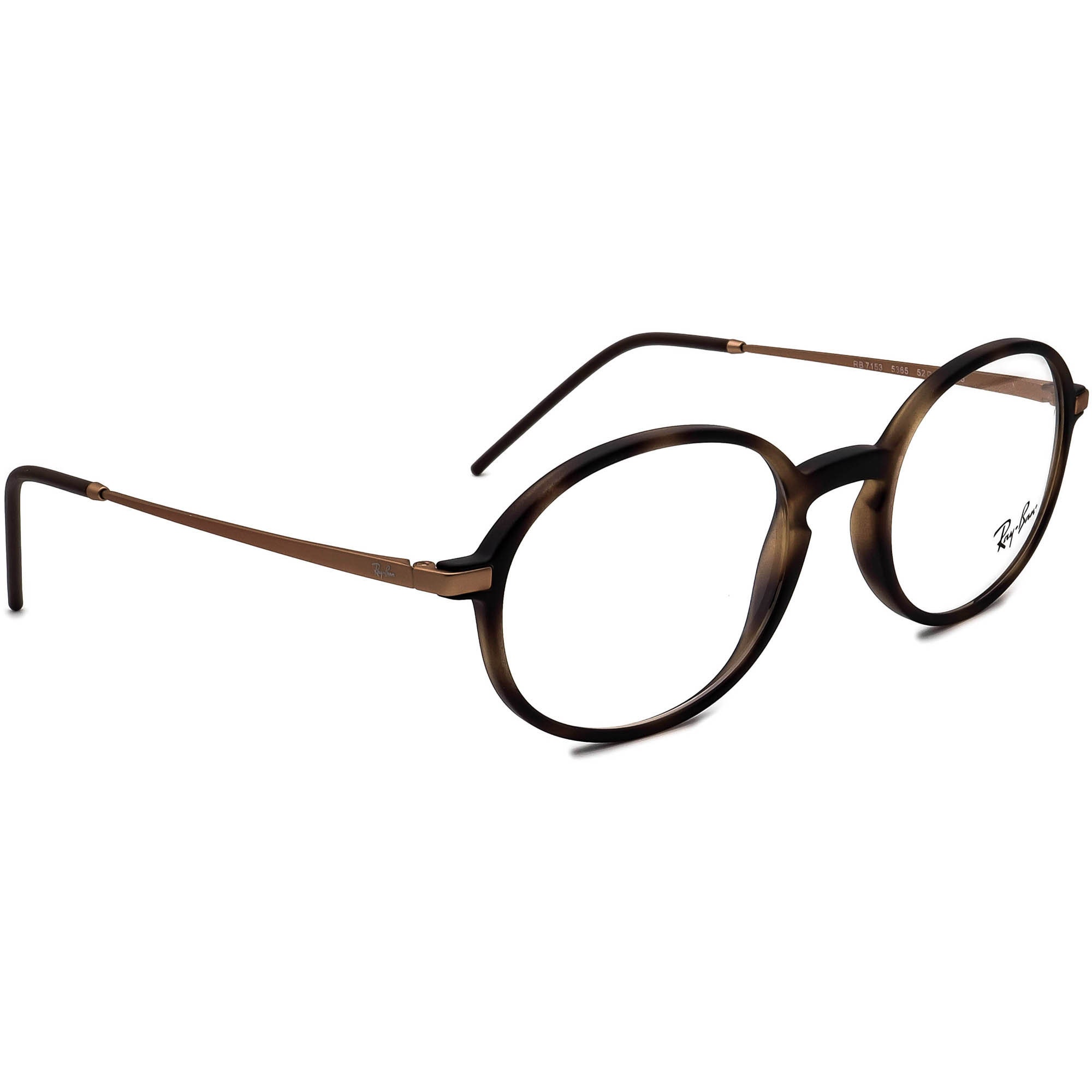 Ray-ban Eyeglasses RB 7153 5365 Matte Havana/brown Keyhole | Etsy