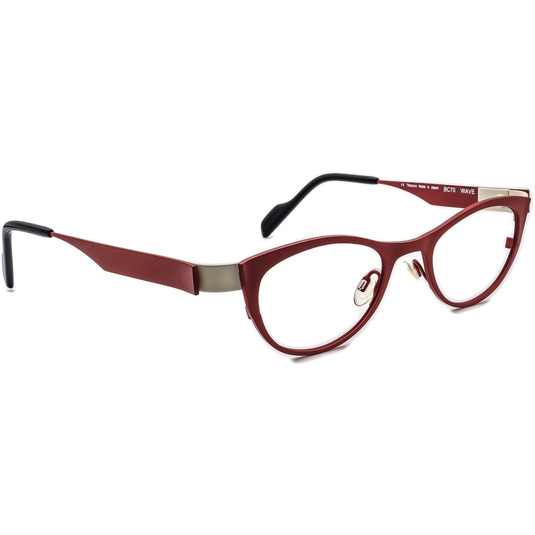 Anne Et Valentin Eyeglasses BC70 Wave Titanium Red/white Frame Etsy