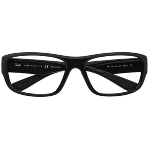 Gafas de sol Ray-Ban RB 4196 601/9A cuadradas negras pulidas, montura única, Italia, 61 mm imagen 6
