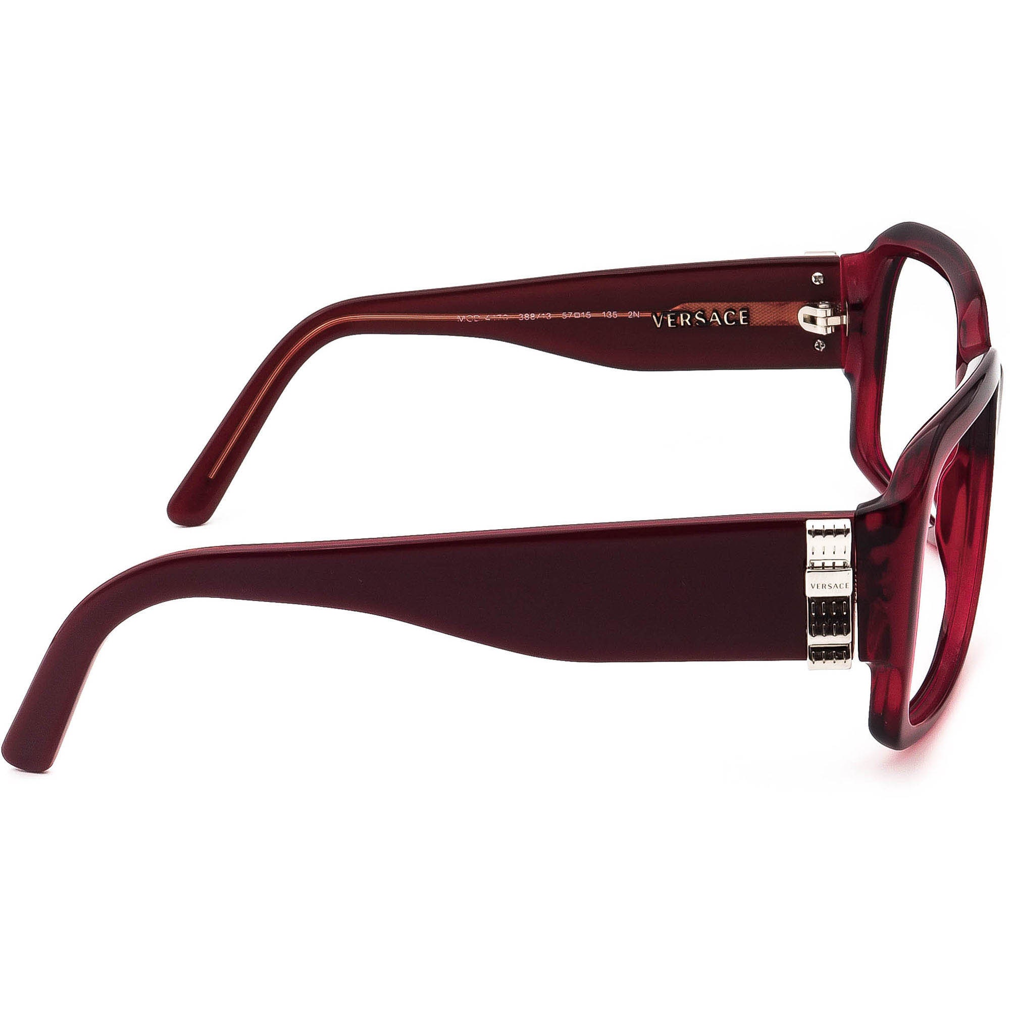 Burgundy and gold studded Versace sunglasses Versace Eyeglasses Frames MOD.3208 5105 Burgundy Red Gold  main image 2