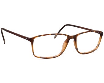 Silhouette Eyeglasses SPX 2893 10 6104 Matte Army/Brown Square Frame Austria 54[]14 140