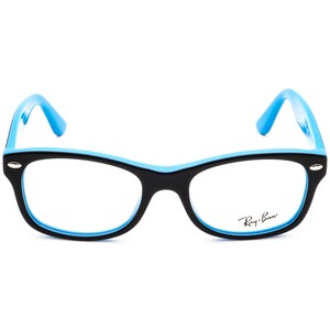 Ray-Ban Kids' Eyeglasses RB 1528 3659 Black on Blue Square Frame 46[]16 125 image 2