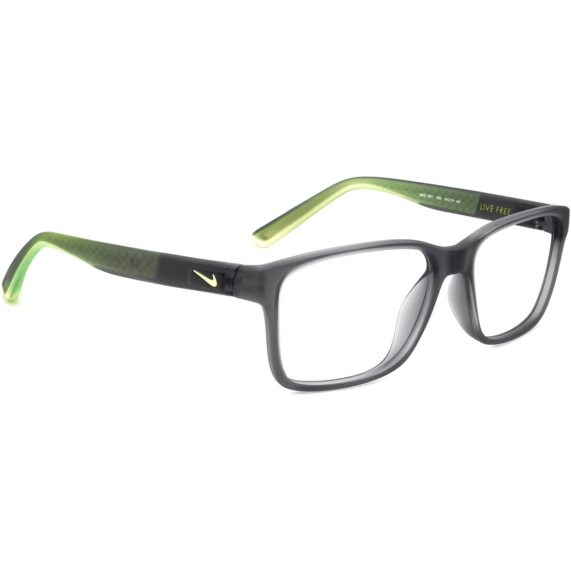 pesadilla anchura para mi Nike Eyeglasses 7091 065 Live Free Matte Gray/green Square - Etsy