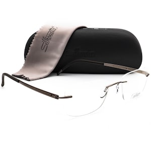 Silhouette Lunettes 5262 48 6055 5263 Titan Brown Rimless Autriche 52[]18 145