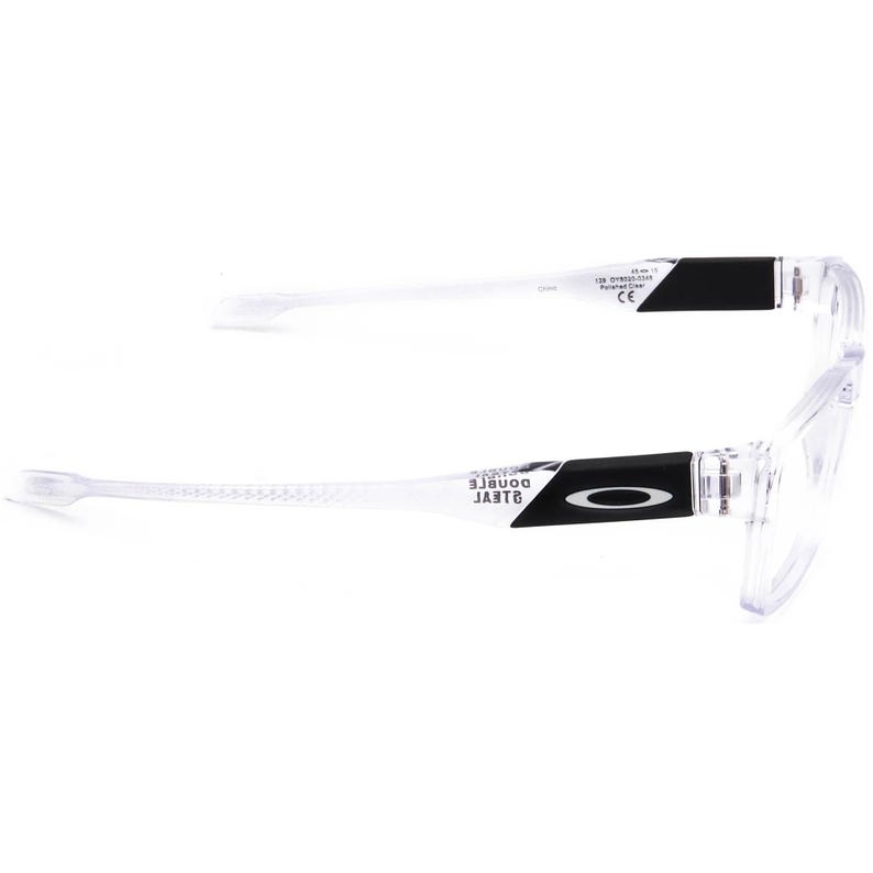 Oakley kinderbrillen OY8020-0348 Dubbel staal gepolijst helder vierkant montuur 48[]15 129 afbeelding 4