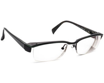 Kio Yamato Eyeglasses KT-277J3 COL. 03 Black & Green Half Rim Frame Japan 54[]19 138