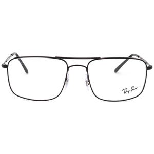 Gafas de vista Ray-Ban RB 6434 2509 con montura cuadrada de metal negro pulido, 55[]18 145 imagen 2