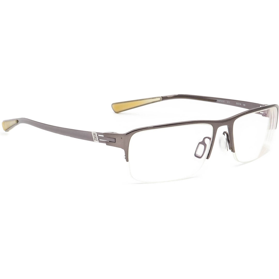 Nike Men's Eyeglasses 8107 013 Gunmetal Half Rim Metal Frame 53[]16 140 ...