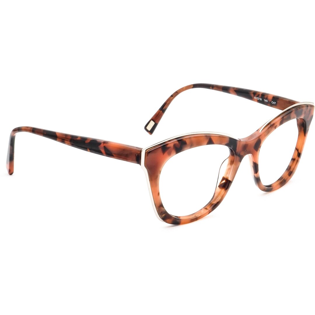 TART ブラウン See Eyewear Eyeglasses 8138 C47 Brown Marble Cat Eye Japan 51[]18