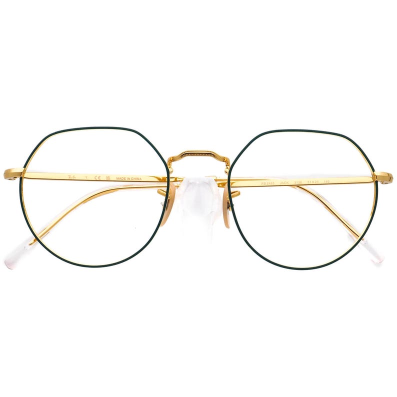 Gafas de vista Ray-Ban RB 6465 Jack 3136, montura metálica irregular, color petróleo mate/dorado brillante, 51[]20 140 imagen 6