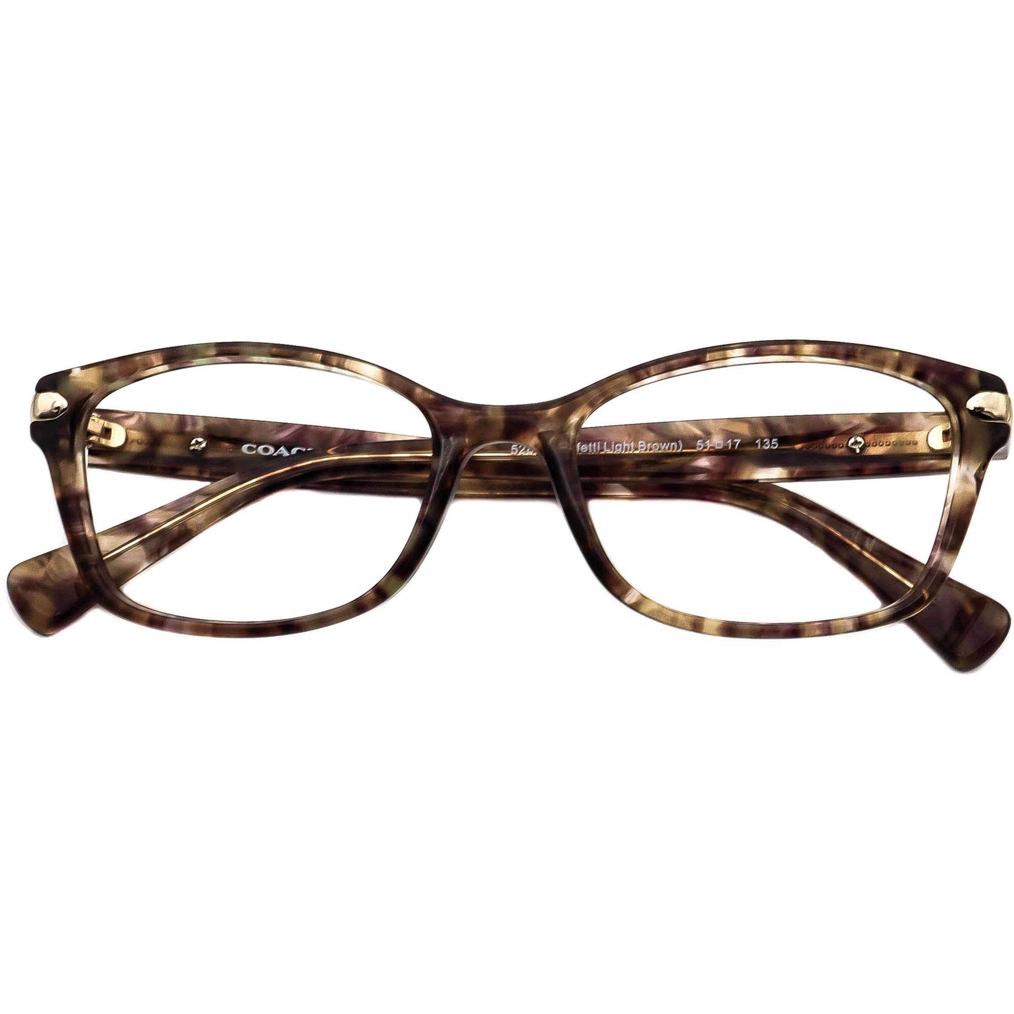 COACH HC 6065 5287 (CONFETTI LIGHT BROWN) AUTHENTIC EYEGLASSES 51-17 FRAMES ONLY Coach Eyeglasses Frames HC 6065 5287 Confetti | Mercari main image 2