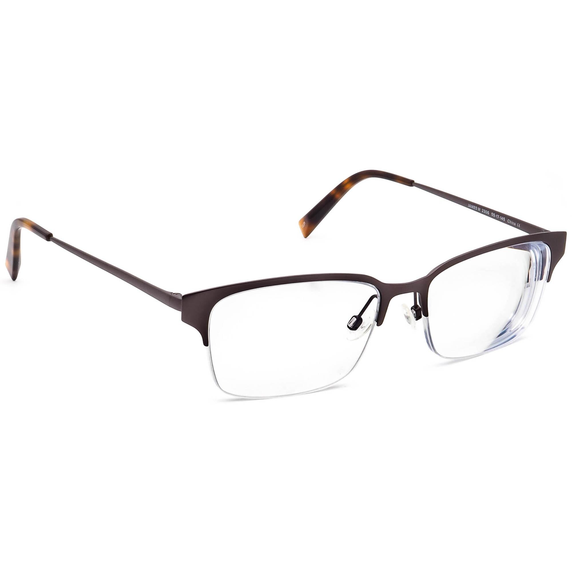Warby Parker Eyeglasses James W 2306 Carbon Half Rim Metal  display picture 2