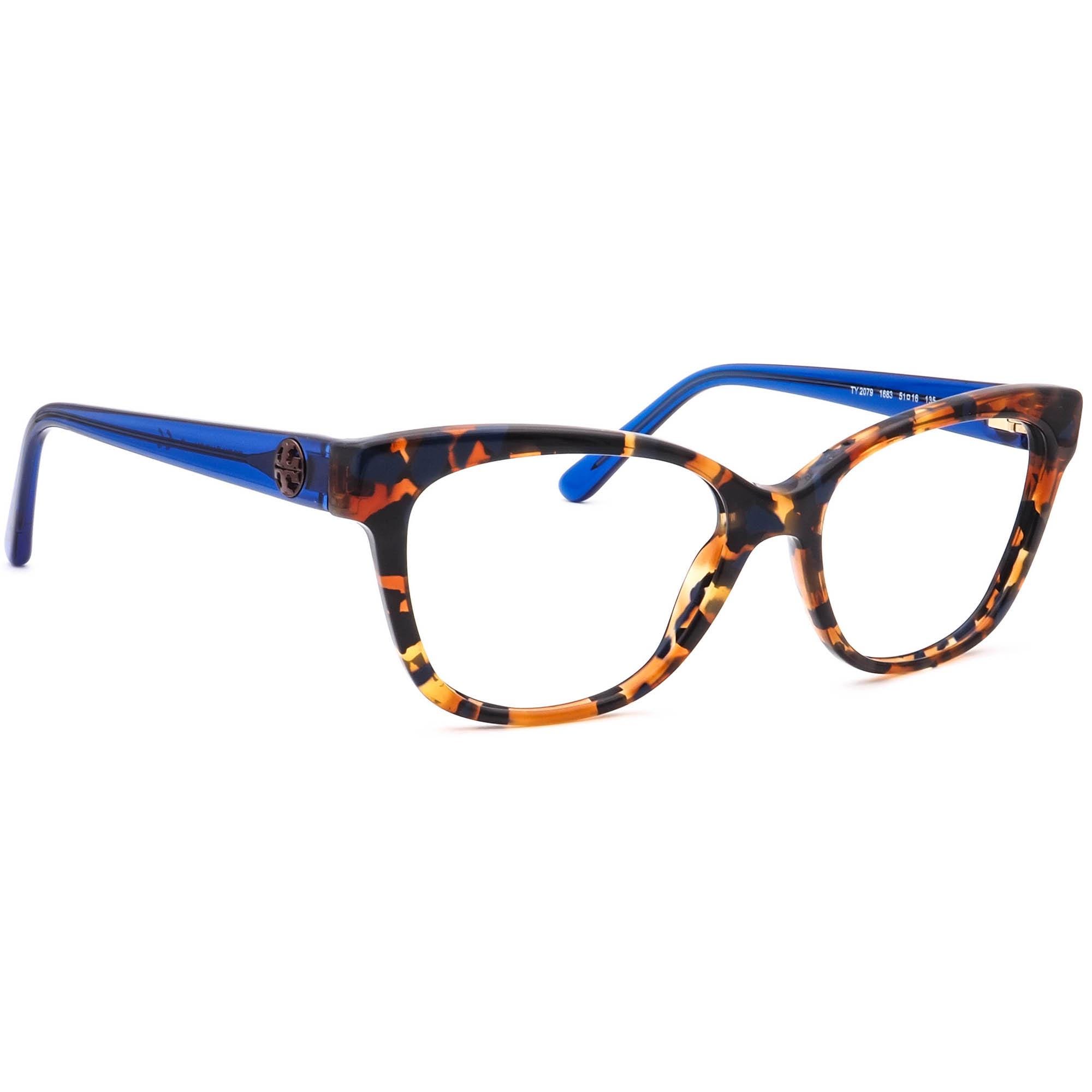 Tory Burch Blue Tortoise Sunglasses NWOT New Tory Burch Tortoise Blue Cat Eye Glasses TY7079A 135913  main image 2