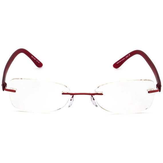 Silhouette Eyeglasses 7608 40 6054 Burgundy Rimle… - image 2