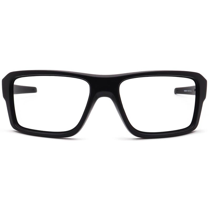Oakley Men's Sunglasses Frame Only OO9380-0166 Double Edge Matte Black Square USA 66 mm image 2