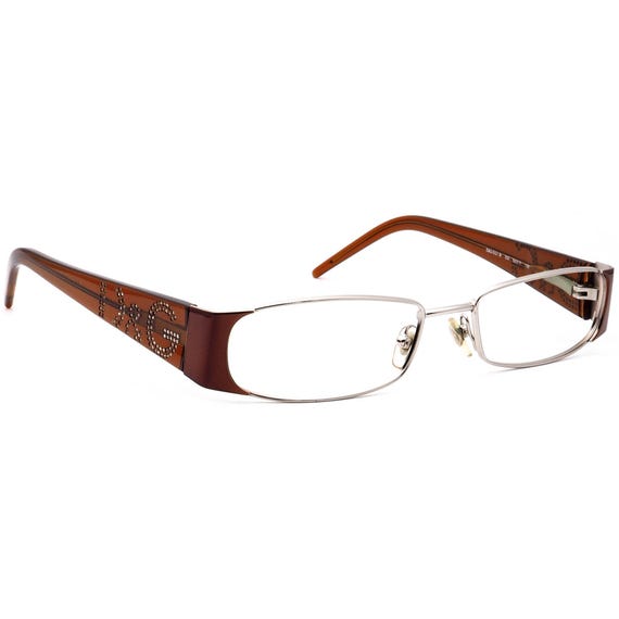 Gafas de sol Dolce Gabbana para mujer D G 5021 B 033 con montura rectangular plateada y marron con diamantes de imitacion 5217 135 Etsy Espana