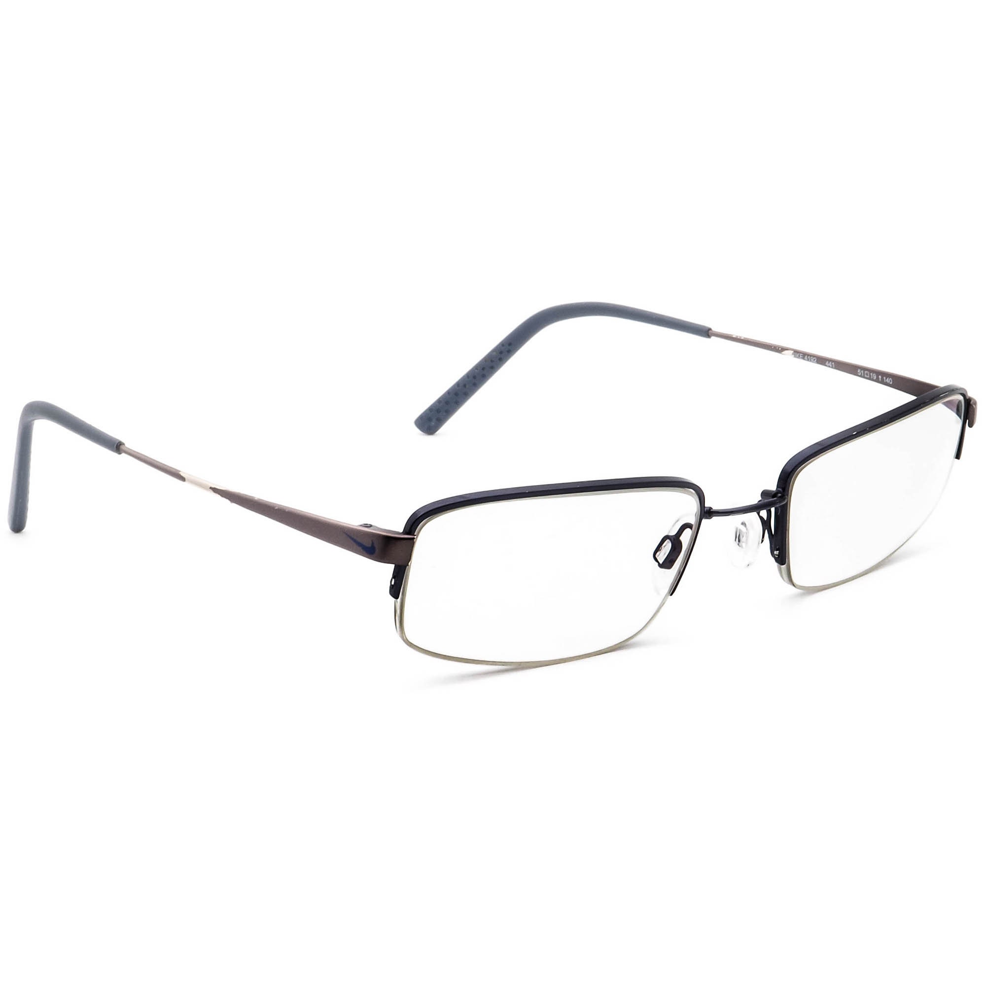 Eyeglasses 4192 441 Flexon Blue Half Rim Metal Frame -