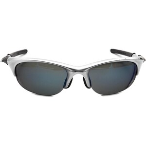 Oakley Rx Sunglasses Frame Only Half Jacket 1.0 Silver Half Rim USA 60 mm image 2