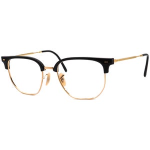 Ray-Ban Sunglasses Frame Only RB 4416 New Clubmaster 601/31 Polished Black/Gold Square Italy 53 mm image 3
