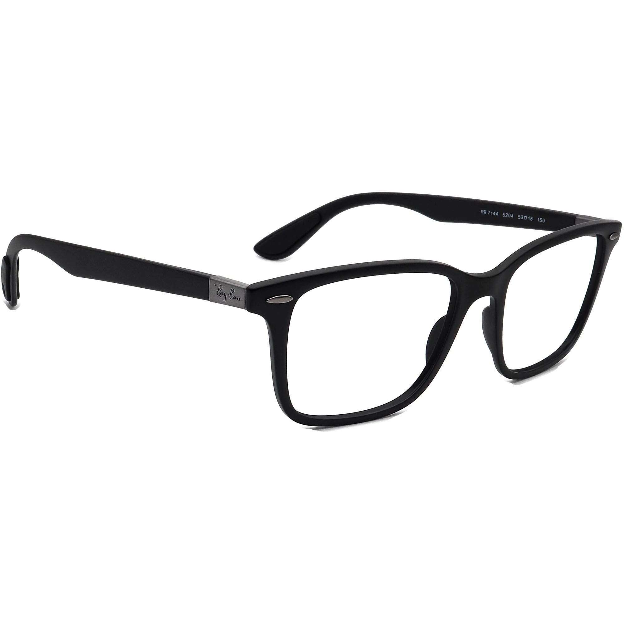 RayBan Eyeglasses RB 7144 5204 Liteforce Matte Black Frame Etsy