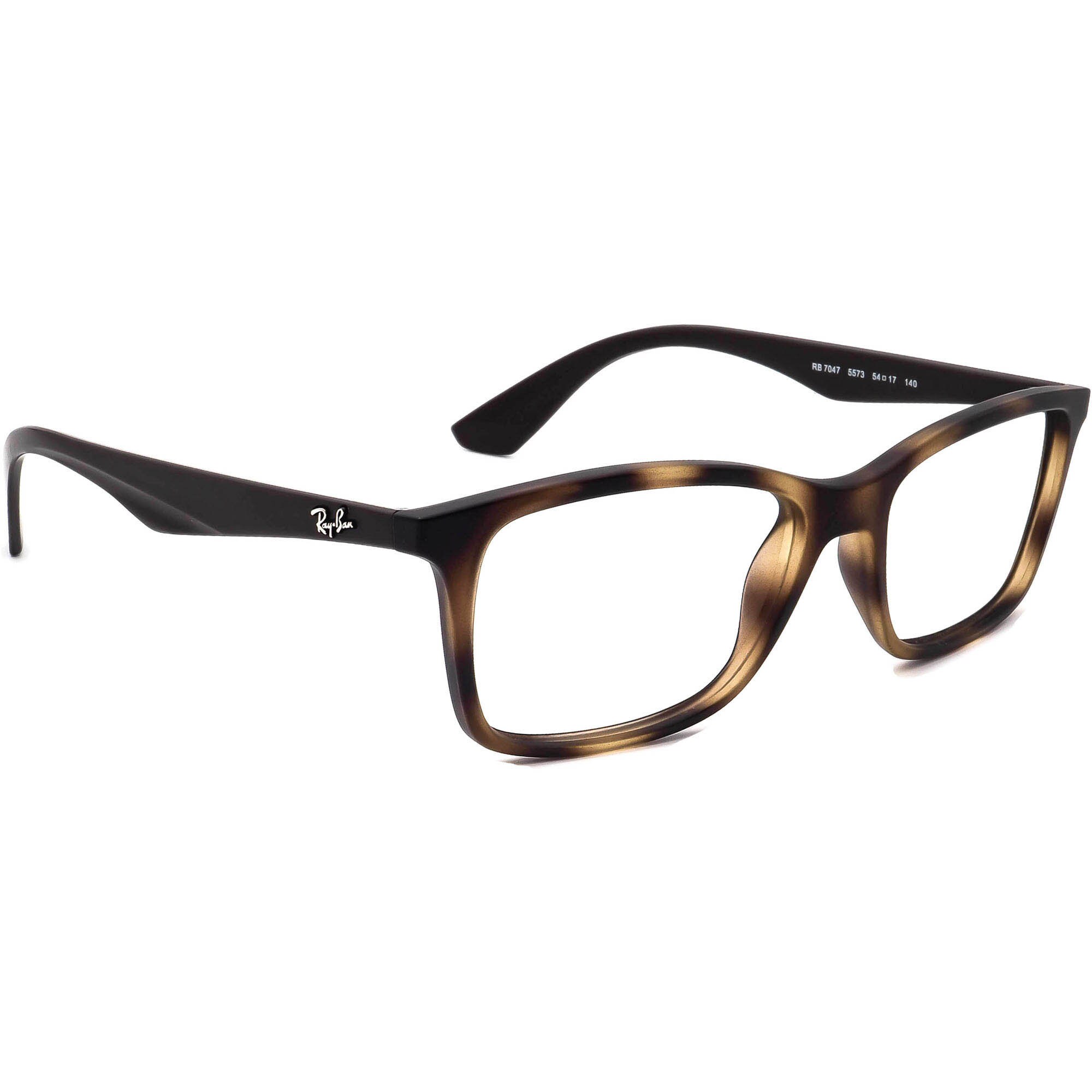 Rayban Eyeglasses RB7047 5573 Matte Tortoise/brown Etsy
