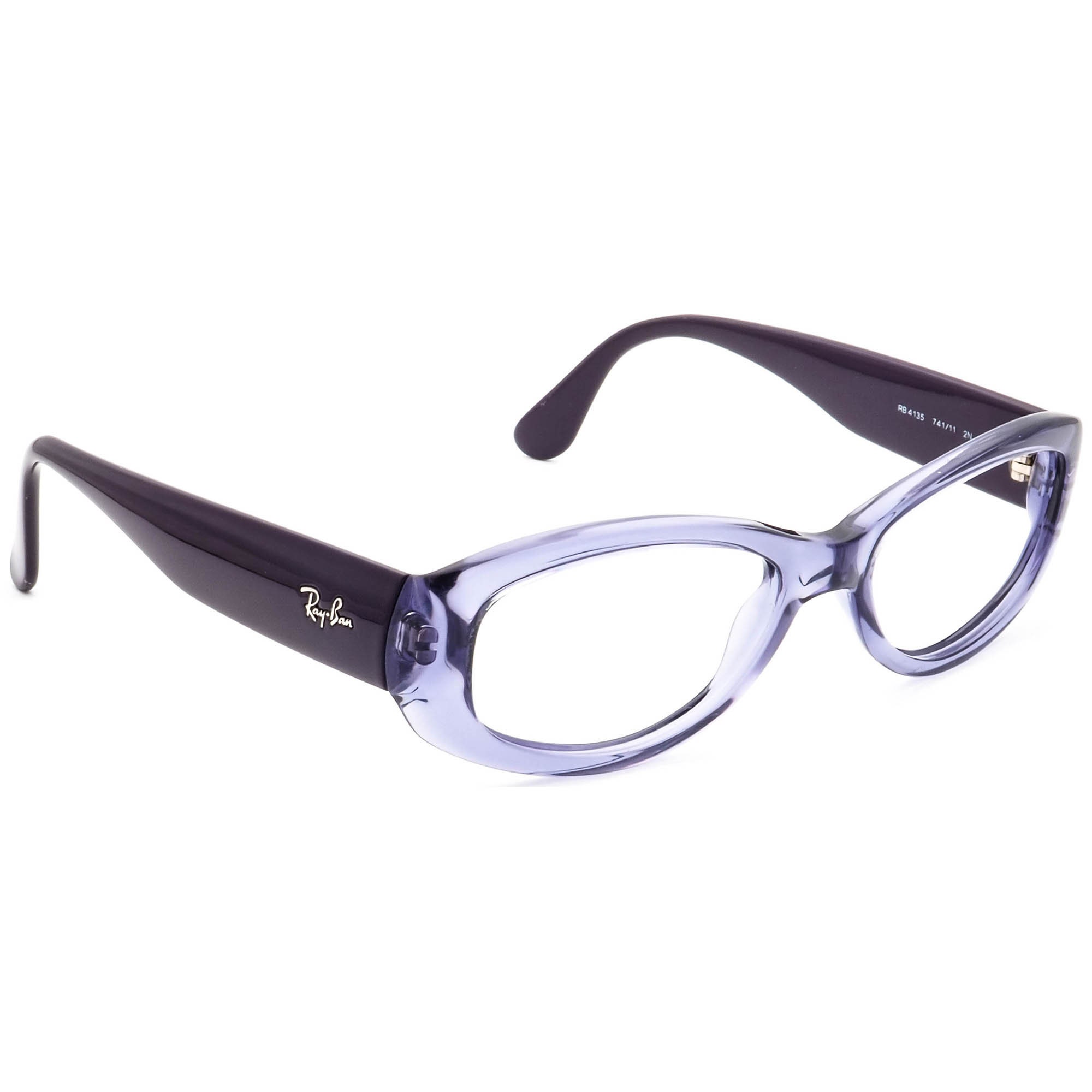 Ray-ban Sunglasses Frame Only RB 4135 741 Clear/dark Purple 