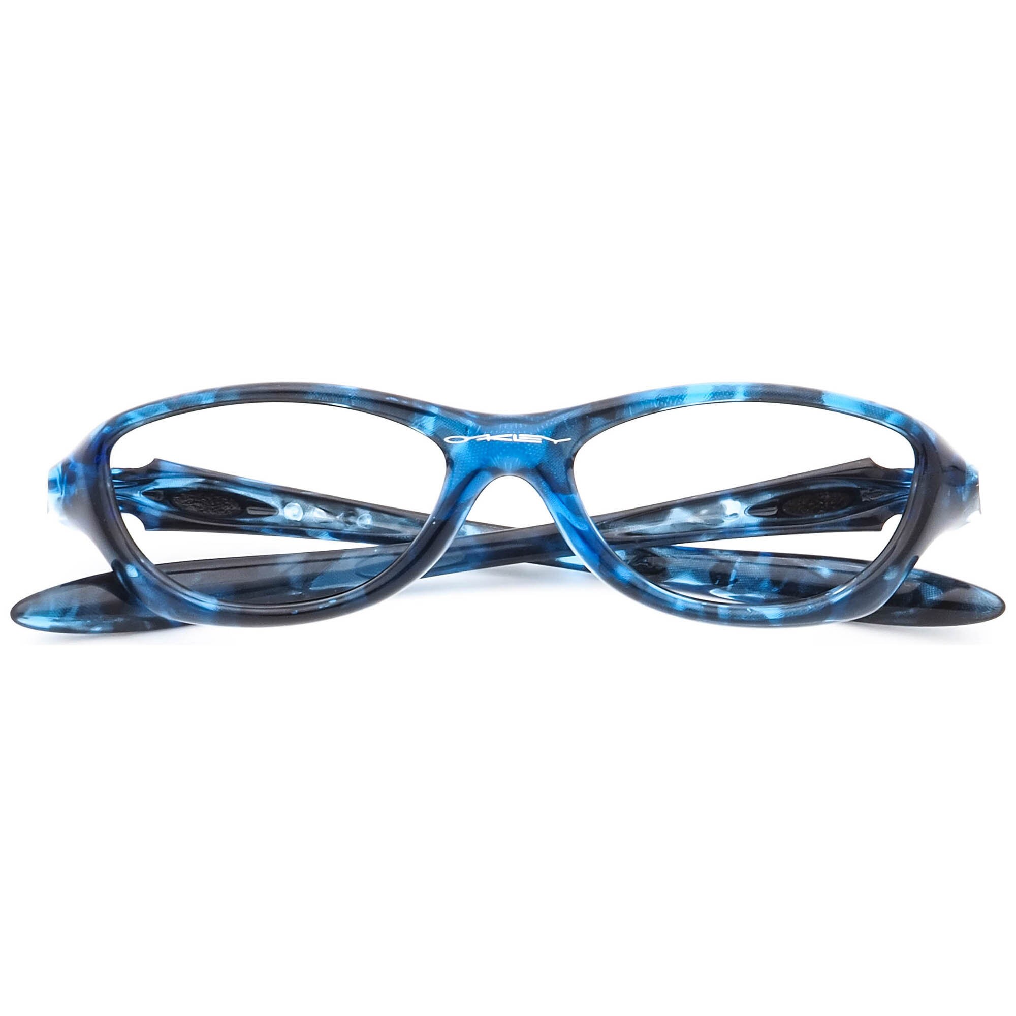 Oakley Tortoiseshell Frame Sunglasses with Blue Lenses with case Oakley Sunglasses Frame Only Fate Blue Tortoise Wrap USA 51  main image 4