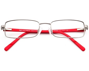 ドルチェ＆ガッバーナ 眼鏡 D&G 5002 071 シルバー/レッド 長方形