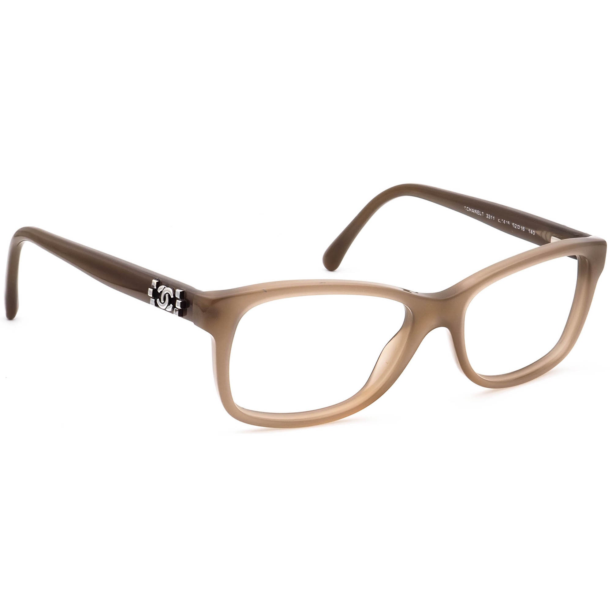 Chanel Eyeglasses 3057 C.713 Brown/black/gold Rectangular -  Israel