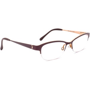 Occhiali da vista da donna Bevel 8642 Poppy GTSA Marrone Half Rim Montatura in metallo Giappone 5016 140 immagine 1