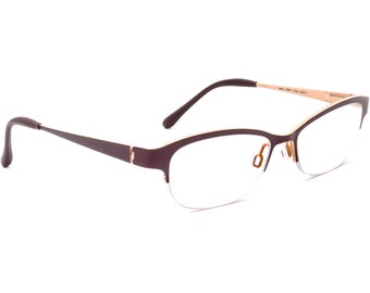 Occhiali da vista da donna Bevel 8642 Poppy GTSA Marrone Half Rim Montatura in metallo Giappone 50[]16 140