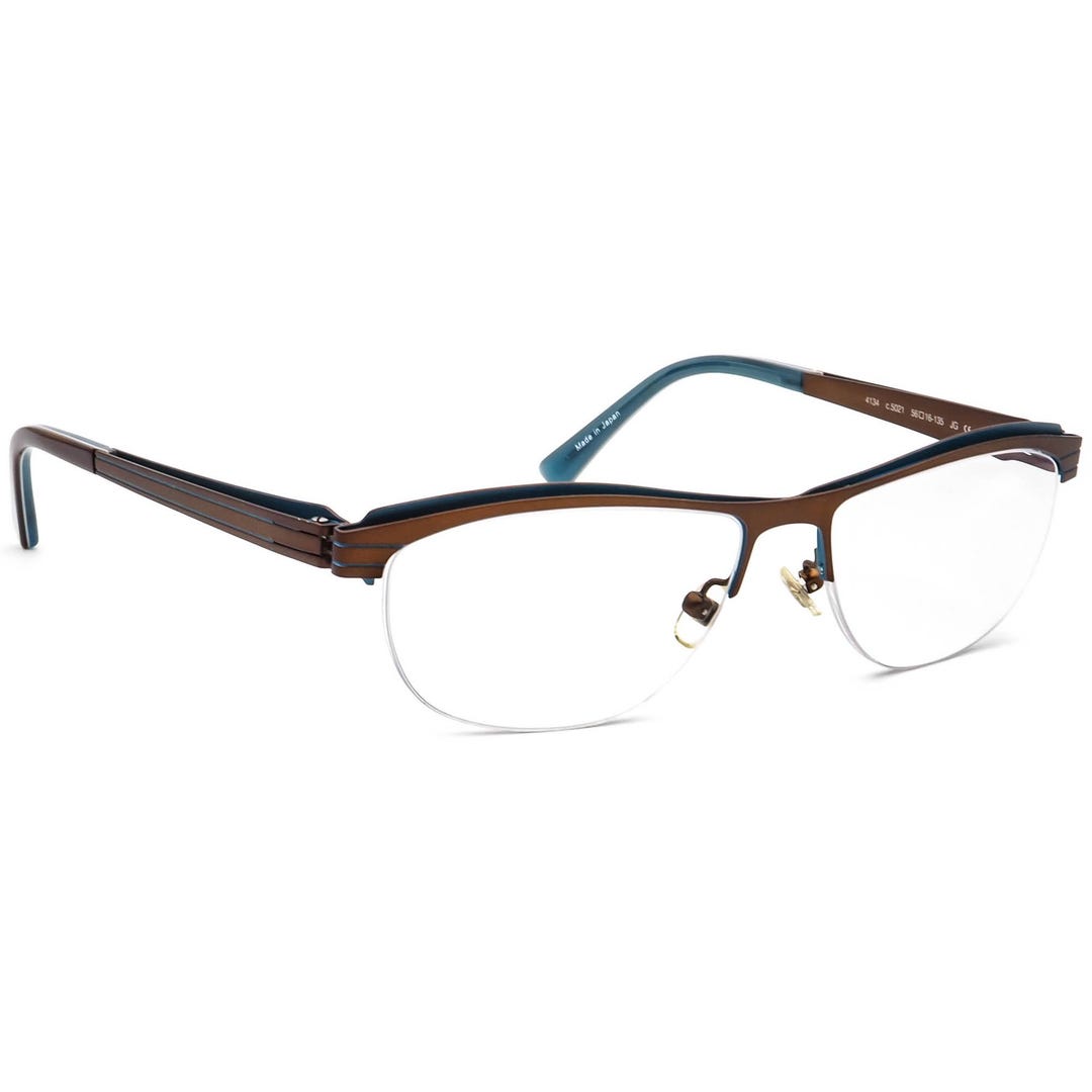 Prodesign Denmark Women's Eyeglasses 4134 C.5021 Brown/blue Half