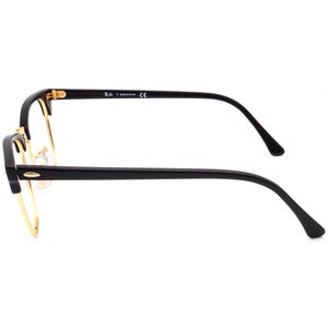 Ray-Ban Sunglasses Frame Only RB 3016 Clubmaster W0365 Polished Black & Gold Square Italy 51 mm image 5