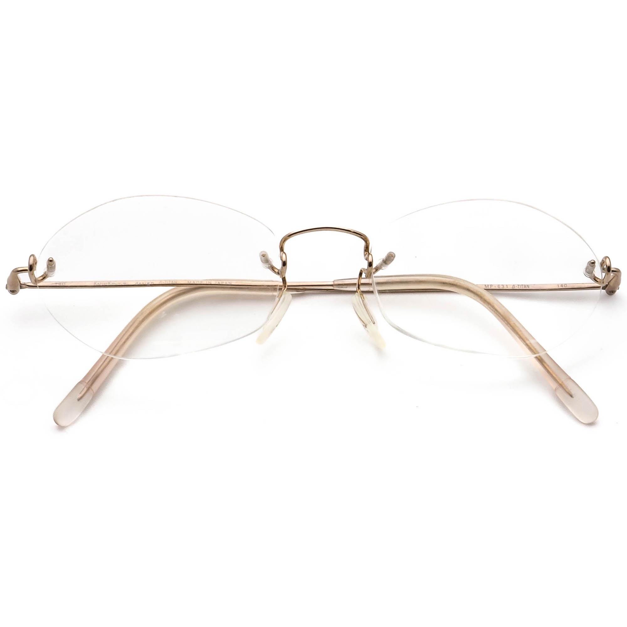 Kazuo Kawasaki Eyeglasses Kooki MP-631 Titanium Pale Gold