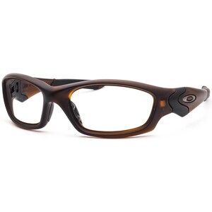 Oakley herrsolglasögon med båge och raka bågar, 2.0, matt Root Beer Wrap, 61 mm bild 3