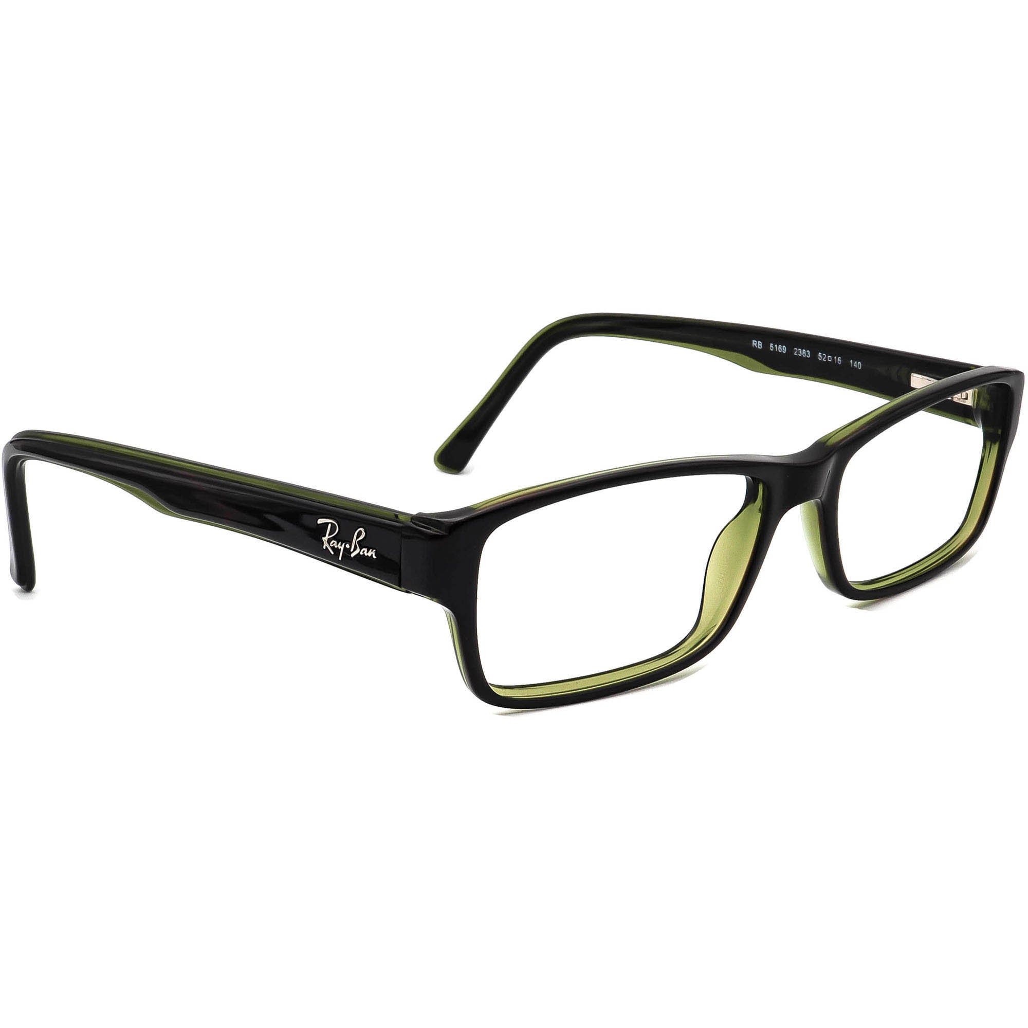 Ray-ban Eyeglasses RB 5169 2383 Dark Tortoise/green - Etsy UK