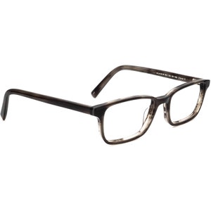 Warby Parker Eyeglasses Wilkie M 150 Striped Gray Rectangular Frame 50[]18 145