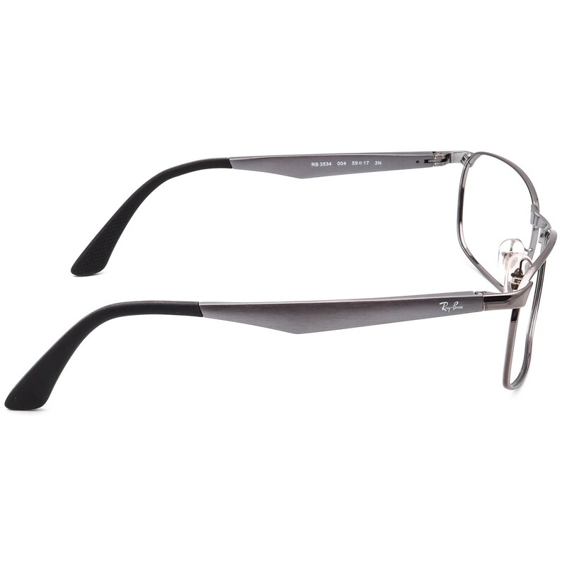 Ray-Ban Sunglasses Frame Only RB 3534 004 Gunmetal Square Metal 59 mm image 4