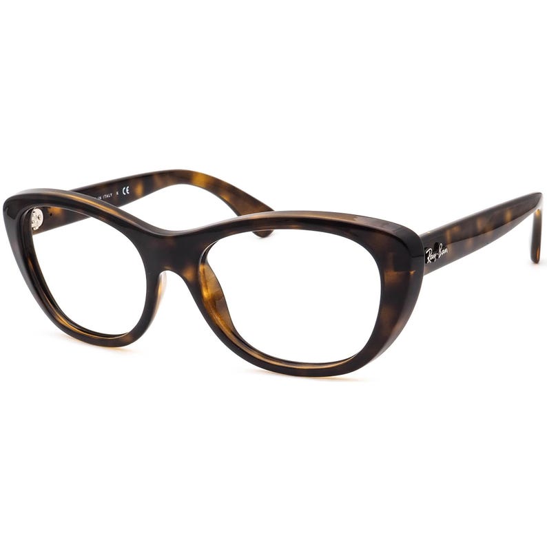 Ray-Ban Women's Sunglasses Frame Only RB 4227 710/13 Polished Dark Havana Cat Eye Italy 55 mm image 3