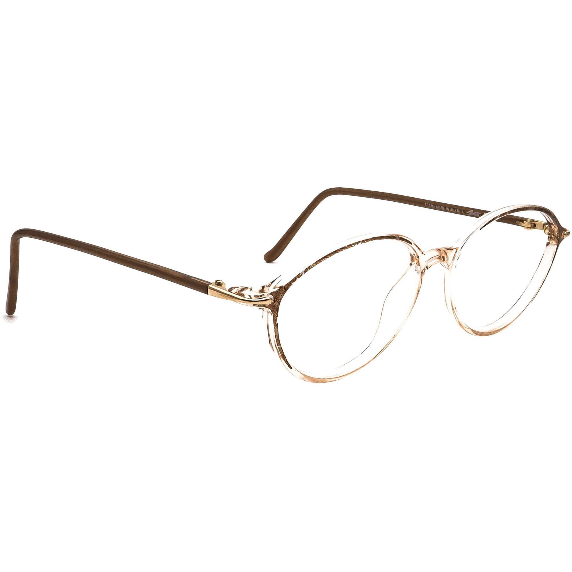 Chanel Women's Eyeglasses 2085 c.123 Gold Half Rim Metal Frame Italy  52[]18 135