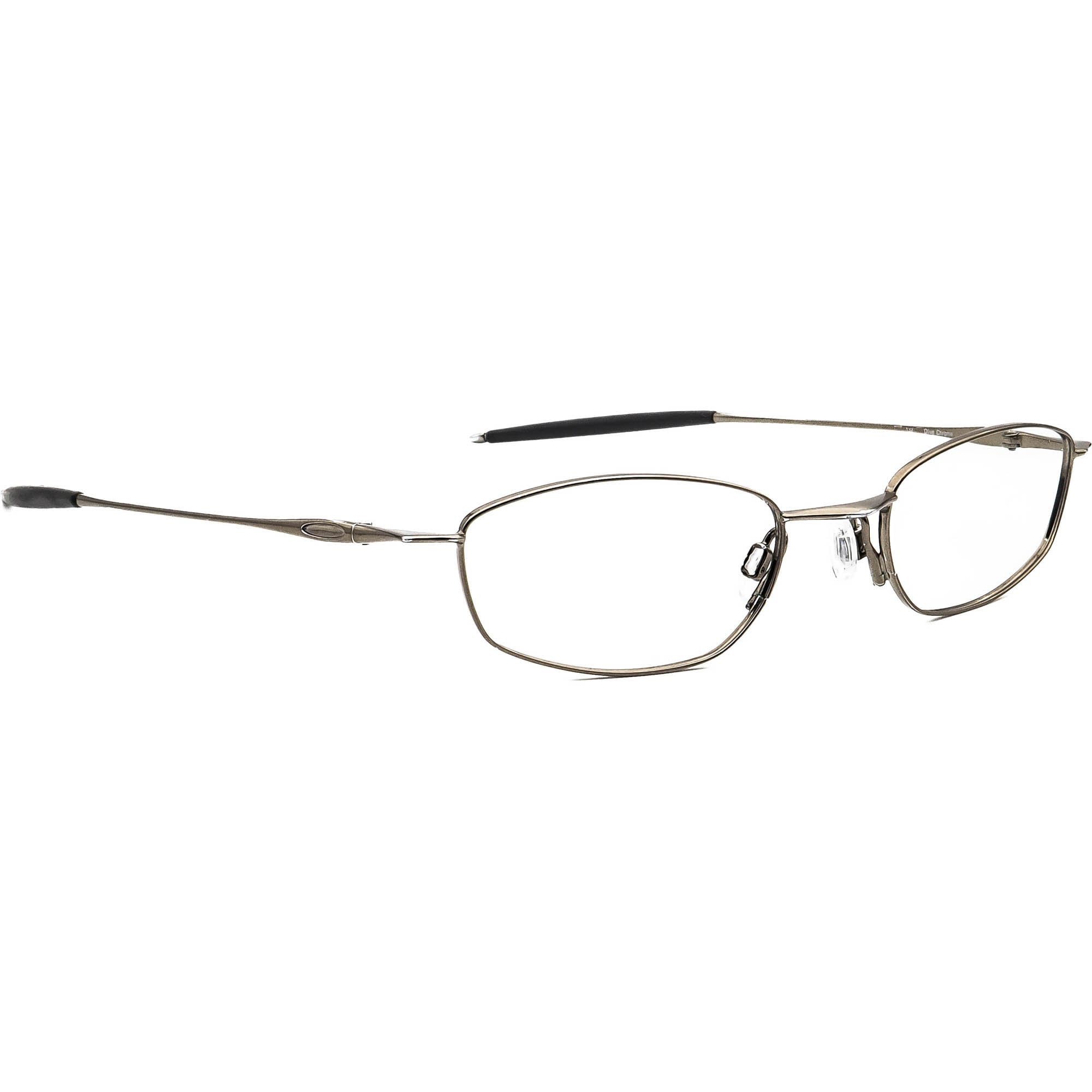De er æggelederne forår Oakley Eyeglasses Thread 2.0 Olive Chrome Oval Metal Frame - Etsy