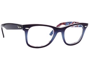 Ray-Ban Sunglasses Frame Only RB 2140 1198 Original Wayfarer Dark Blue Gradient Square Italy 50 mm Handmade