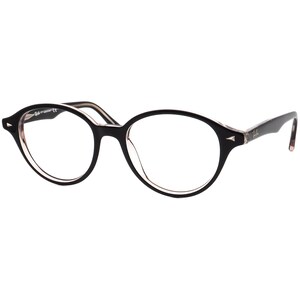 Gafas de vista Ray-Ban RB 5257 2034, montura redonda negra pulida, 49[]18 140 imagen 3