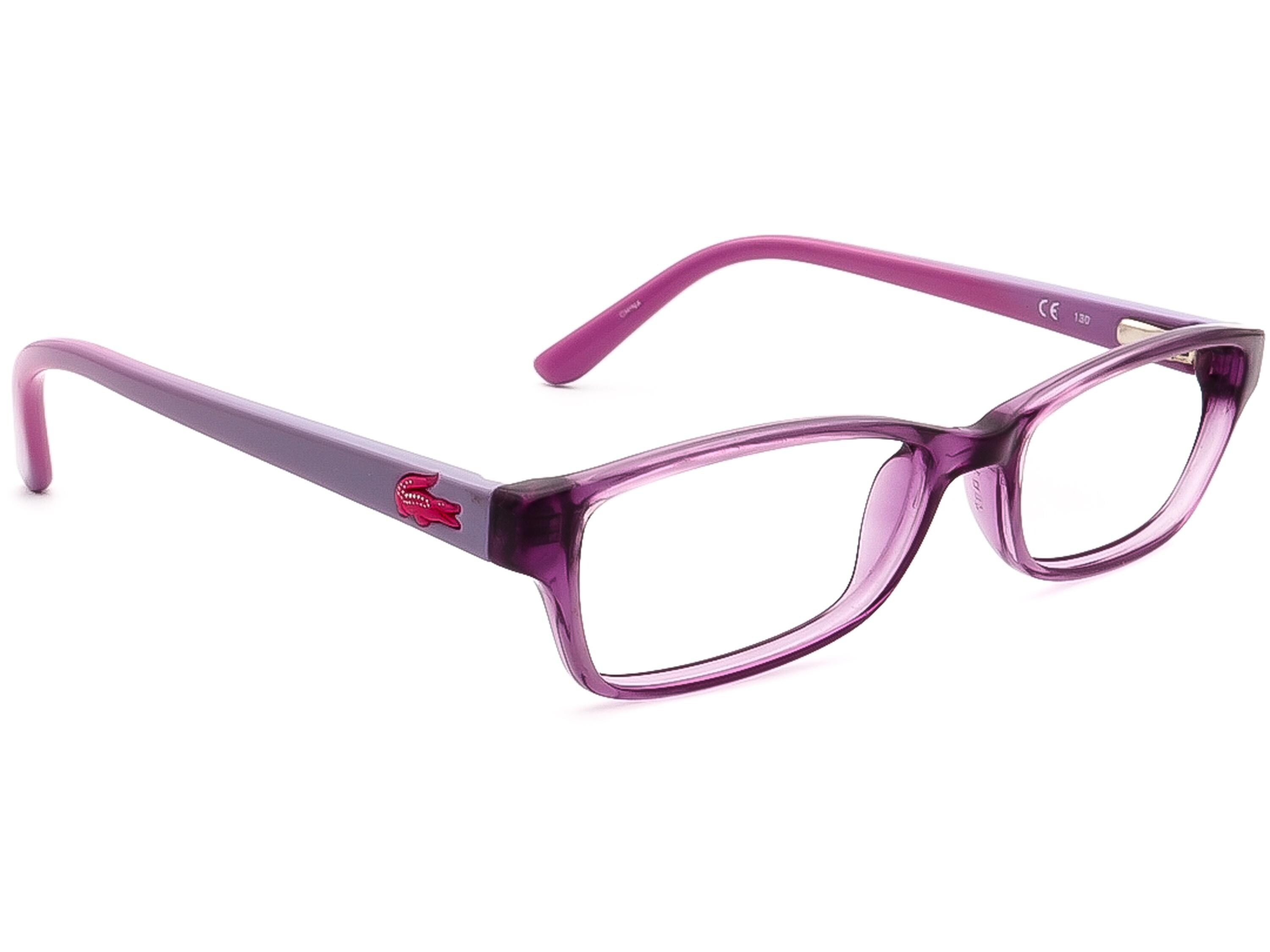 Lacoste Eyeglasses L3608 513 Purple/Pink Rectangular Frame 48[]15 130 Lacoste Eyeglasses L3608 513 Purple/Pink Rectangular Frame  main image 2