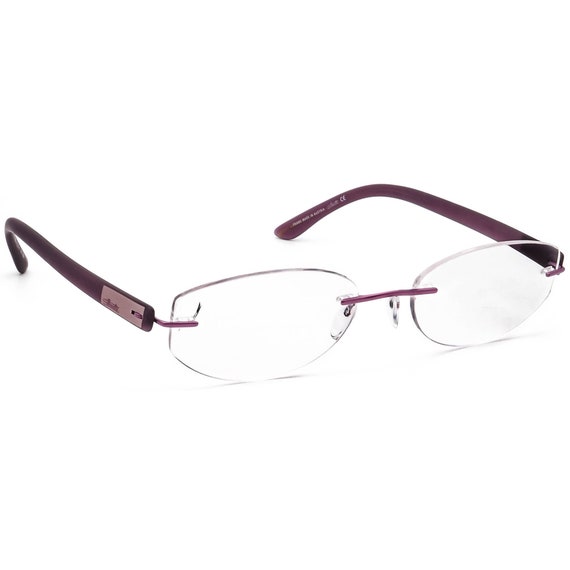 Silhouette Eyeglasses 6665 45 6056 7608 Purple Rim