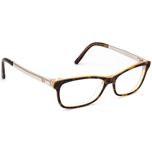Gucci Women's Eyeglasses GG 3678 4WJ Gold Tortoise Rectangular Frame Italy 52[]15 140