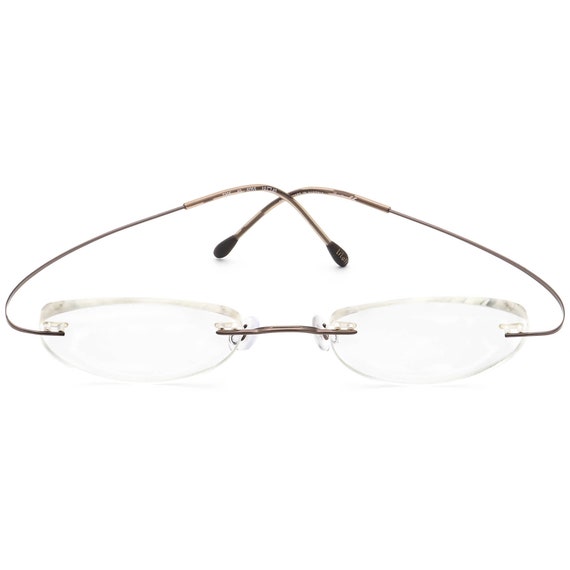 Silhouette Eyeglasses 7395 40 6055 Titan Brown Ri… - image 2