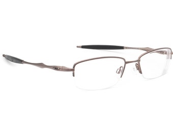 Oakley Eyeglasses Sculpt 6.0 Brushed Chrome Half Rim Metal Frame 53[]18 142