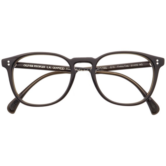 Anteojos Oliver Peoples OV5298U 1576 Finley Esq. Marco cuadrado redondeado militar oscuro Italia 5120 145 Hecho a mano Etsy Espana