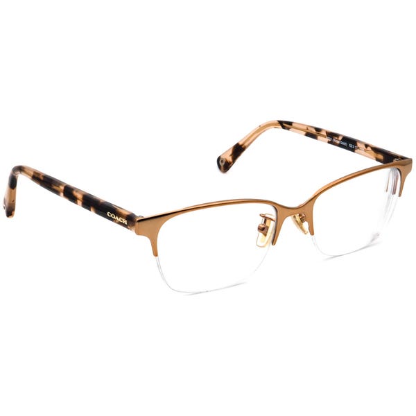 Gafas de mujer Coach HC 5047 (Evie) 9331 Montura de media montura oro rosa 52[]17 135